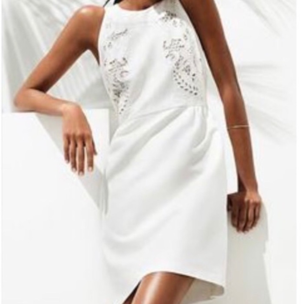 Loft White Linen Dress